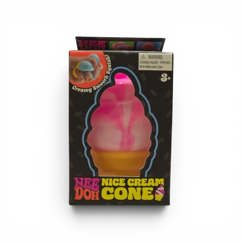 Schylling NeeDoh Nice Cream Cone Rare Pink Swirl Sensory Fidget Toy 26038NAB